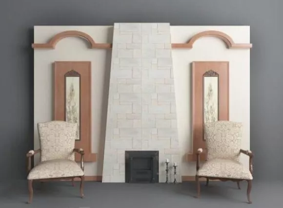 European Simple Fireplace 3d model European Simple Fireplace 3d model