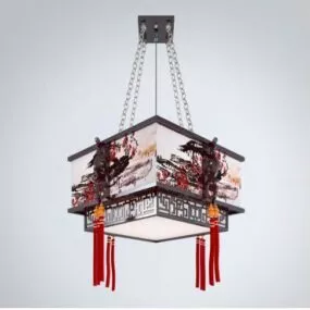 Chinese Old Style Chandelier 3d model
