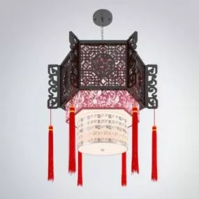 Ancient Home Chinese Chandelier 3d model