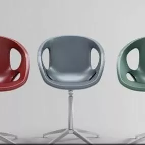 Plastic Single Chair 3d model