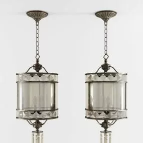 Antique European Chandelier 3d model