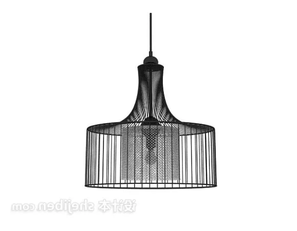 Modern Shade Iron Chandelier 3d model Modern Shade Iron Chandelier 3d model