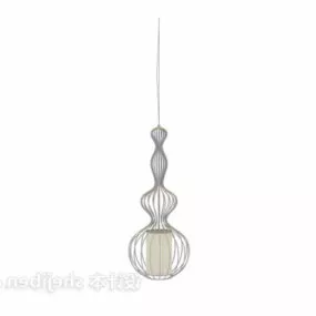Asian Iron Chandelier 3d model