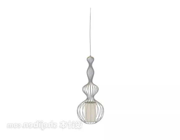 Antique Crystal Brass Chandelier 3d model