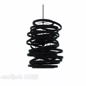 Chandelier Industrial Circles Shape 3d model