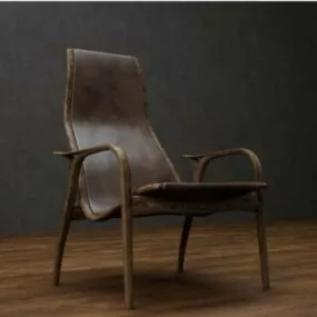 Leather Single Chair Furniture 3d model