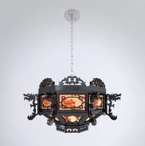 Chandelier Floor Lamp 3d model