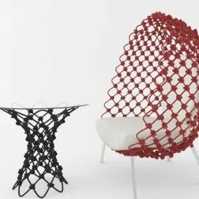 Outdoor Modern Plastic Furniture 3d model