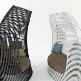 Outdoor Wing Chair Furniture 3d model