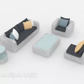 Outdoor Sofa Chair Table Furniture 3d model