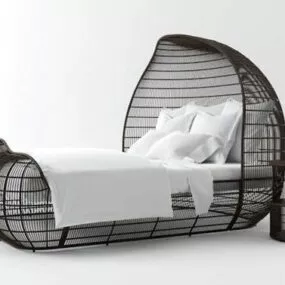 Outdoor Iron Bed Furniture 3d model