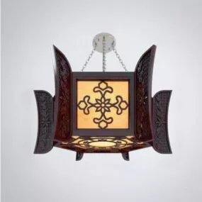 Chinese Chandelier Retro Shaped 3d model