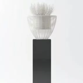 Interior Decorative Minimalist Potted 3d model