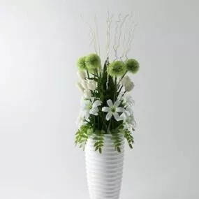 Green Plant Potted 3d model
