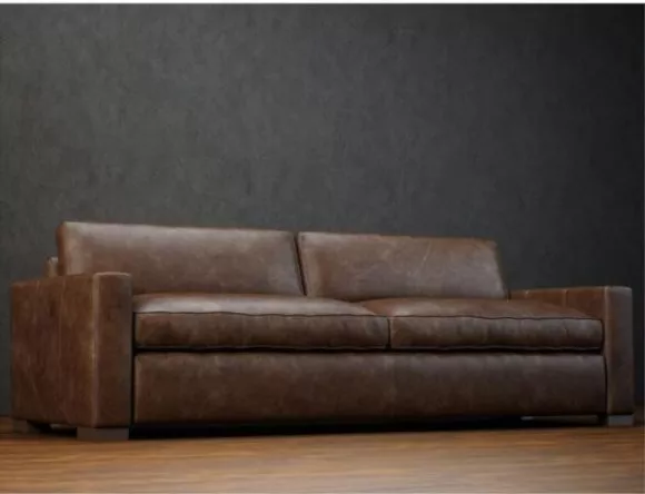 Double Sofa Leather Texture 3d model Double Sofa Leather Texture 3d model