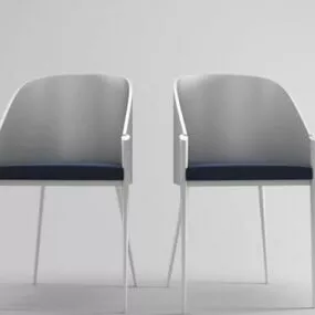 Simple Chair For Coffee Space 3d model