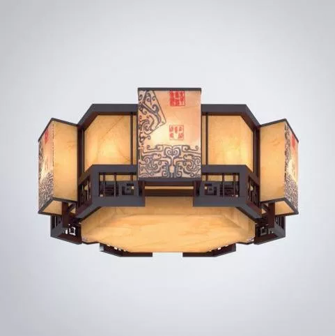 Beautiful Crystal Drop Chandelier 3d model