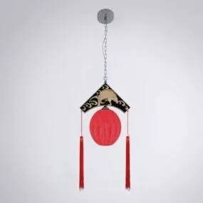 Chinese Simple Retro Chandelier 3d model
