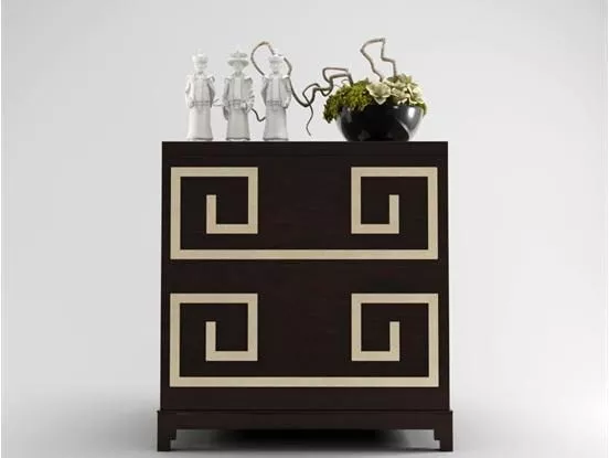 European Decor Bedside Table 3d model European Decor Bedside Table 3d model