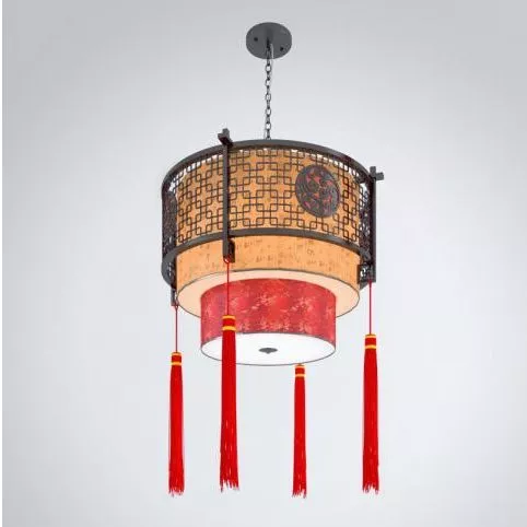 Chinese Design Ancient Chandelier 3d model Chinese Design Ancient Chandelier 3d model