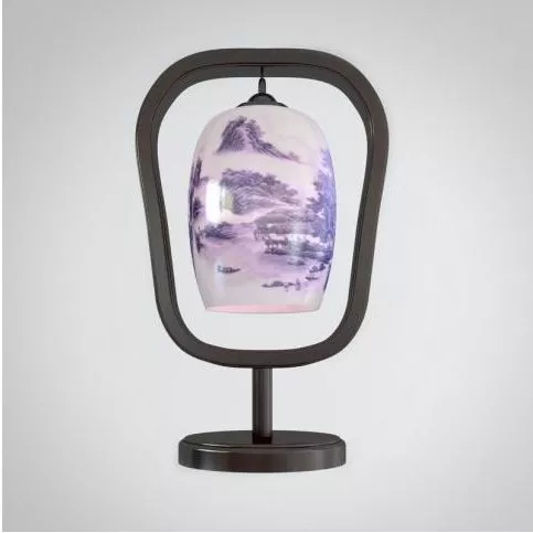 Chinese Table Lamp Vase Shaped 3d model Chinese Table Lamp Vase Shaped 3d model