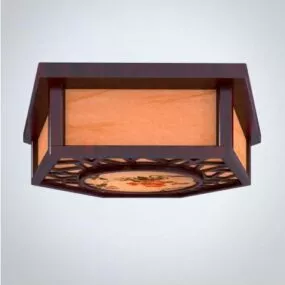 Chinese Octagon Lamp Chandelier 3d model