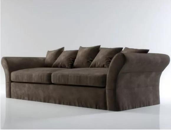 Double Sofa Leather Material 3d model Double Sofa Leather Material 3d model