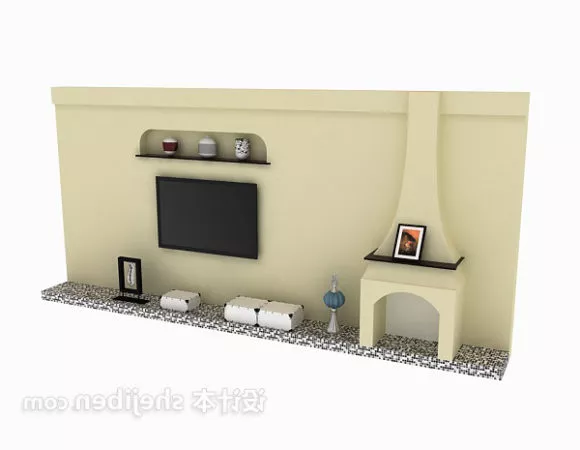 Curved Oled Tv Samsung 3d model