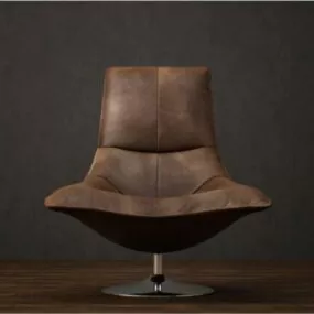 Modernism Leather Chair 3d model