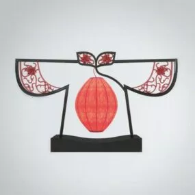 Chinese Design Table Lamp 3d model