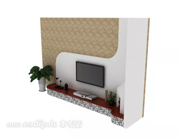 Flat Screen Tv 3d model