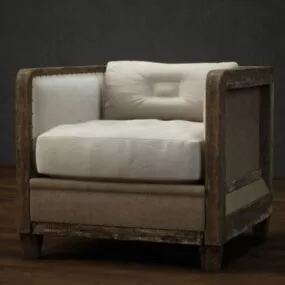 Single Sofa European Furniture 3d model