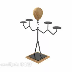 Modernism Candlestick Decoration 3d model