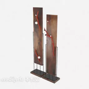 Modernism Iron Artwork Sculpture Decoration 3d model