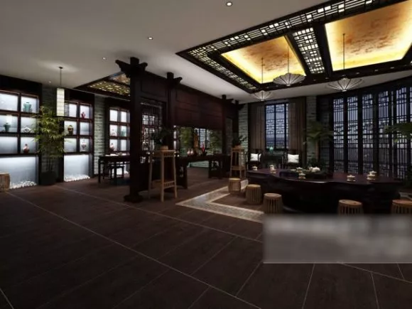 Chinese Living Room Area 3d model Chinese Living Room Area 3d model
