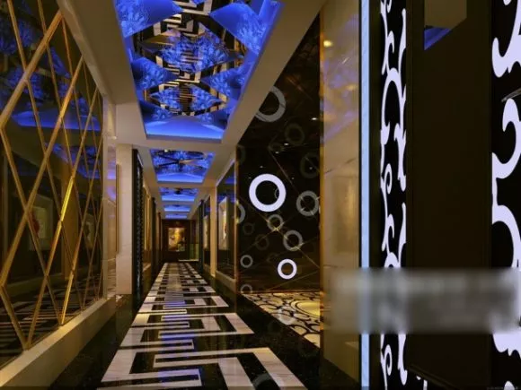 Night Club Corridor Interior Scene 3d model Night Club Corridor Interior Scene 3d model
