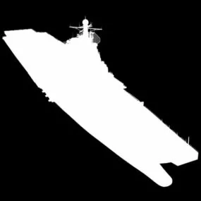 Lowpoly Aircraft Carrier 3d model
