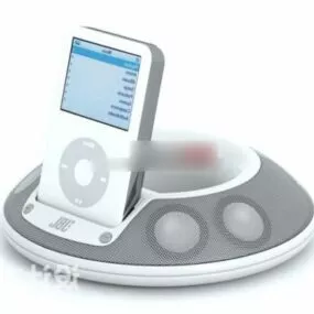 Ipod With Charger 3d model
