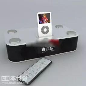Ipod With Speaker And Remote 3d model