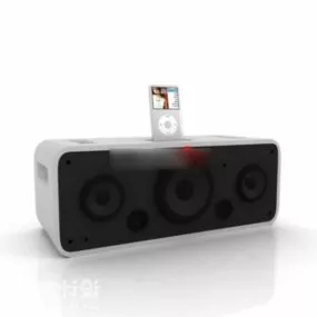 Ipod Charging On Speaker Device 3d model