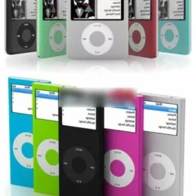 Colorful Ipod Set 3d model