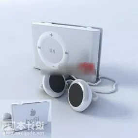 Ipod With Earphone 3d model
