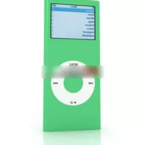 Green Ipod 3d model