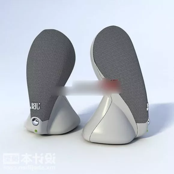 Jvc Bookshelf Speakers 3d model
