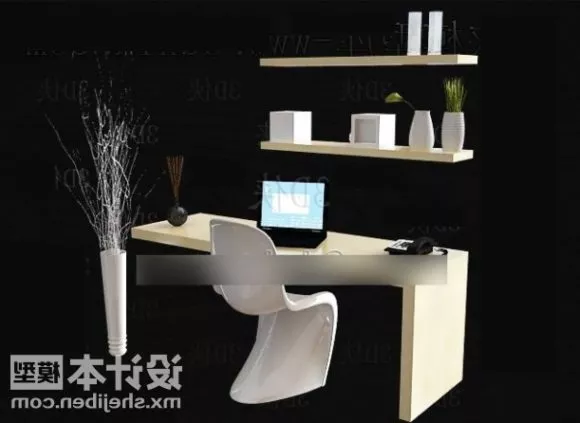 Minimalist Work Desk Chair 3d model Minimalist Work Desk Chair 3d model
