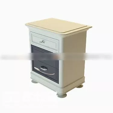 Nightstand Turri With Three Drawers 3d model
