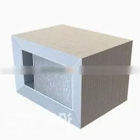 Rectangular Bedside Table 3d model