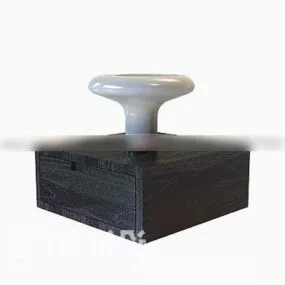Decorative Bedside Table 3d model