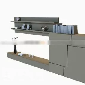 Bookcase Tv Cabinet 3d model