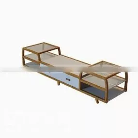 Tv Cabinet Wooden Material 3d model